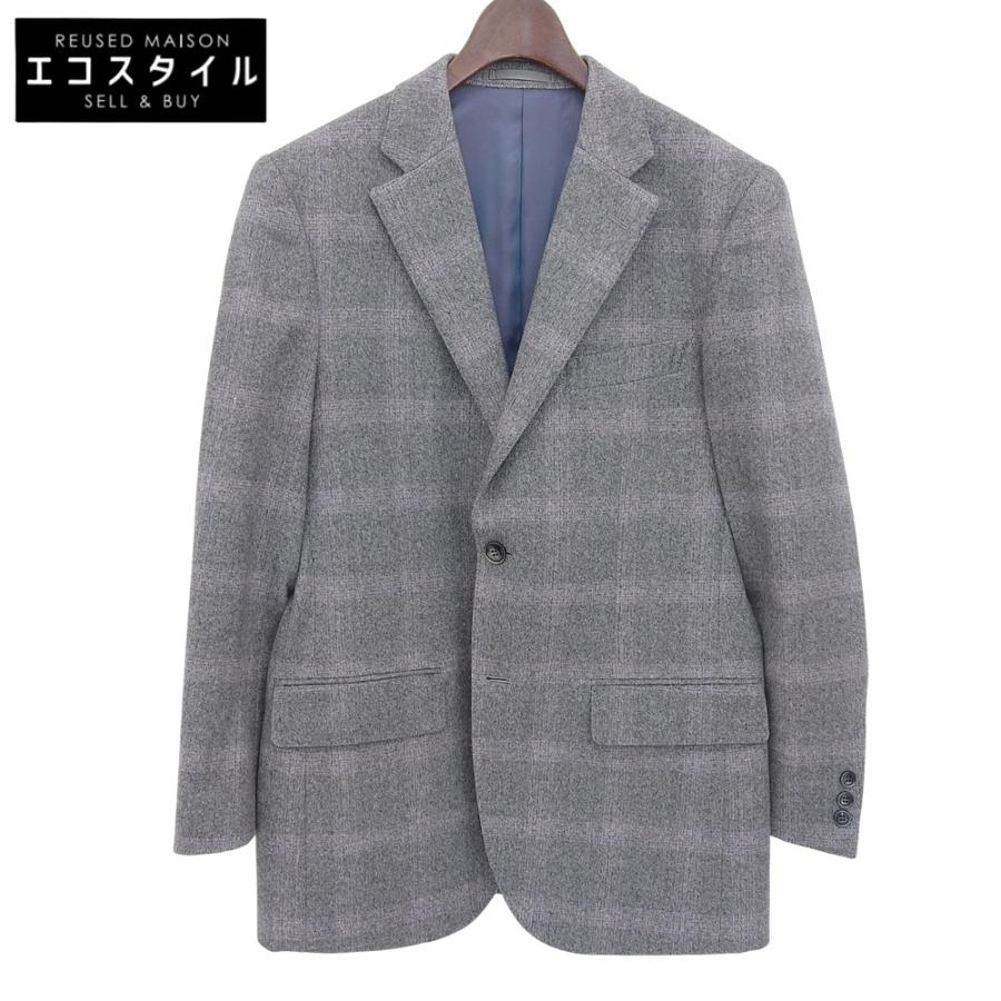 美品 Dorland House ドーランドハウス シャドーチェック カシミヤ100