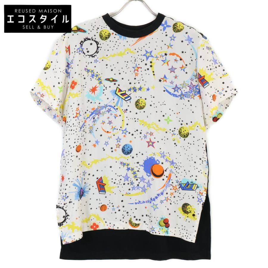 ルイヴィトン 総柄 ギャラクシー 切り替え Tシャツ 表記なし LOUIS VUITTON ルイヴィトン 総柄 ギャラクシー 切り替え Tシャツ