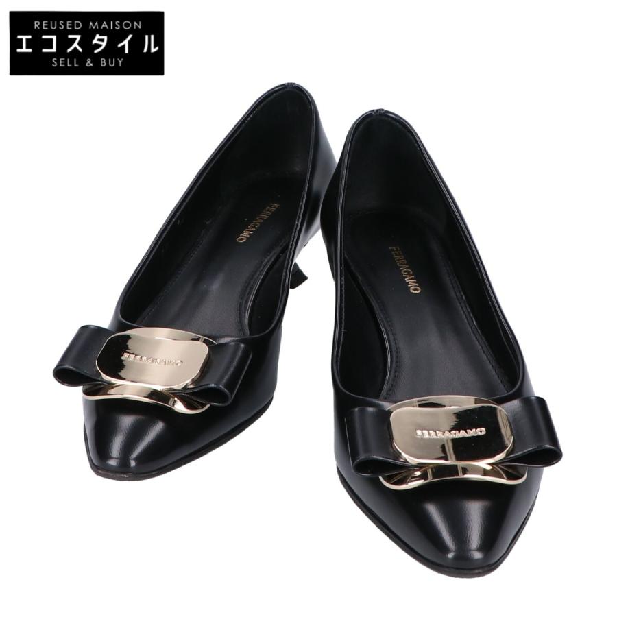 美品 Salvatore Ferragamo サルヴァトーレフェラガモ ヴァラリボン  