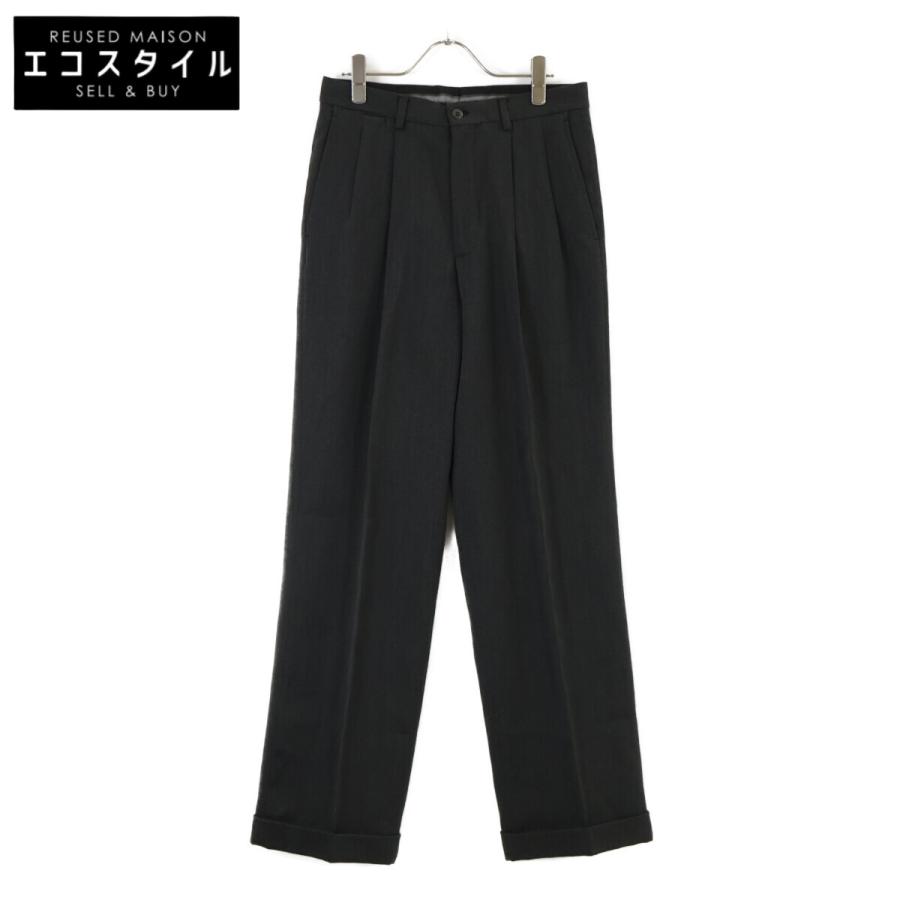 え*い様 Giorgio Armani ウールワイドパンツ スラックス 美品/国内正規 GIORGIO ARMANI ジョルジオアルマーニ ウール 2タック