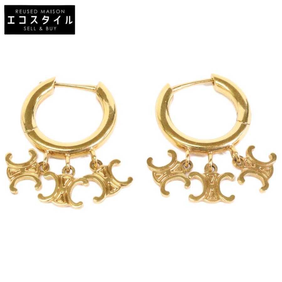 CELINE セリーヌ トリオンフ トリオ フープ / ゴールドフィニッシュ  