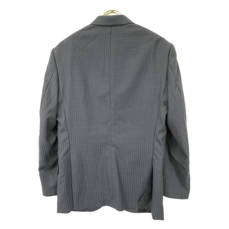 PAUL GARNIER ポールガルニエ 4024283051 ネイビー 総柄 3ピーススーツセット ネイビー Ｌ スーツ セットアップ ウール メンズ 中古_2