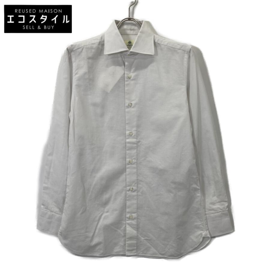 美品】ルイジボレッリ リネンポプリンワークシャツ 【公式通販】