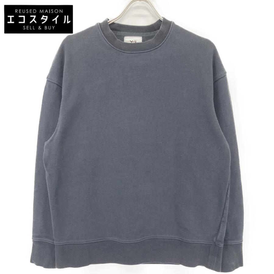 Y-3 ワイスリー H16333 M 3 STP TERRY CREW SWEATSHIRT ブラック XS 