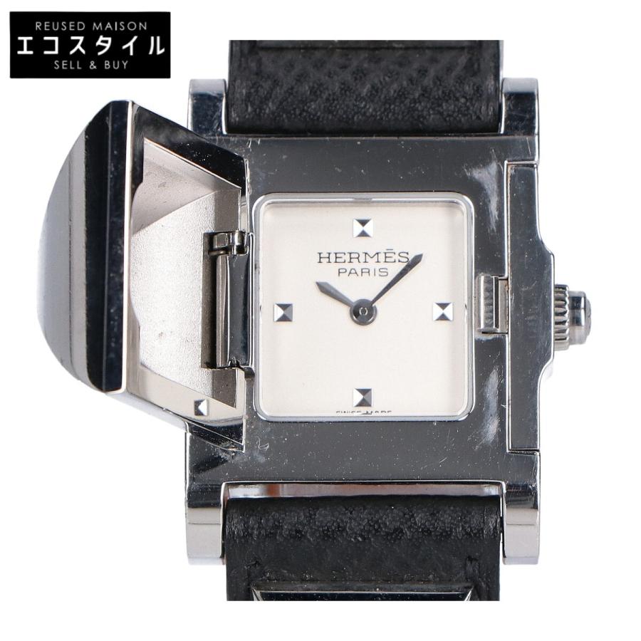 HERMES エルメス □N刻印 ME3.210 SS メドール エプソン クオーツ