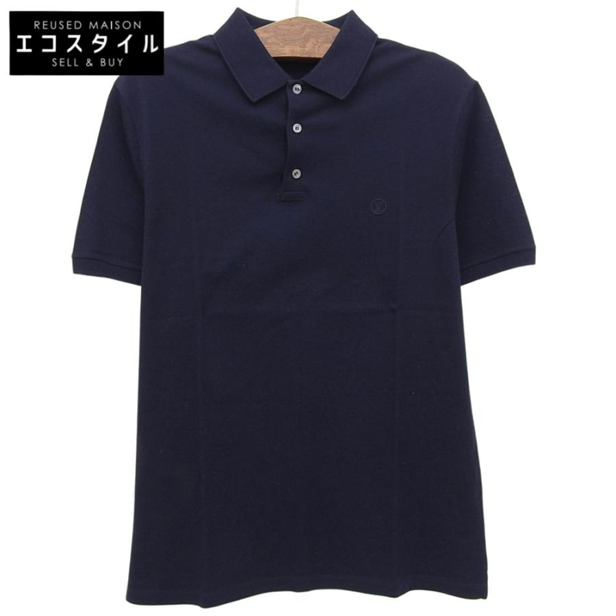 美品 LOUIS VUITTON ルイヴィトン コットン LVロゴ 半袖ポロシャツ