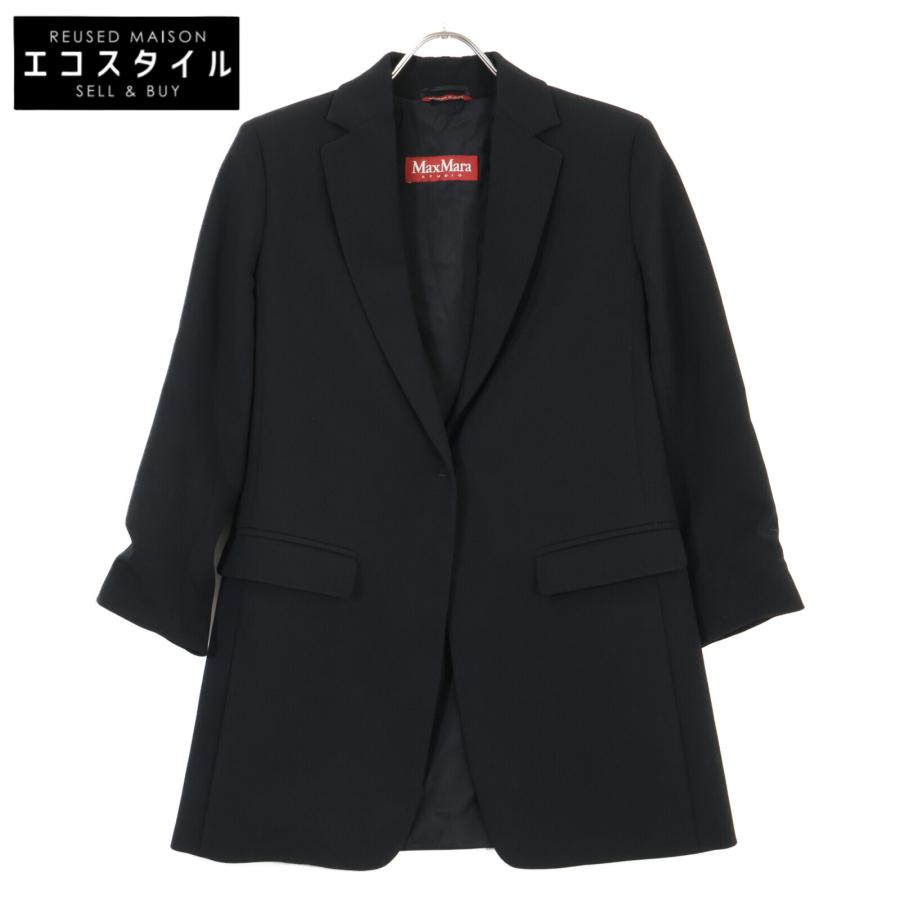 MAXMARA STUDIO マックスマーラスタジオ ジャケット 38 ブラック レディース MAXMARA STUDIO マックスマーラスタジオ 60411557 ブラック 1B