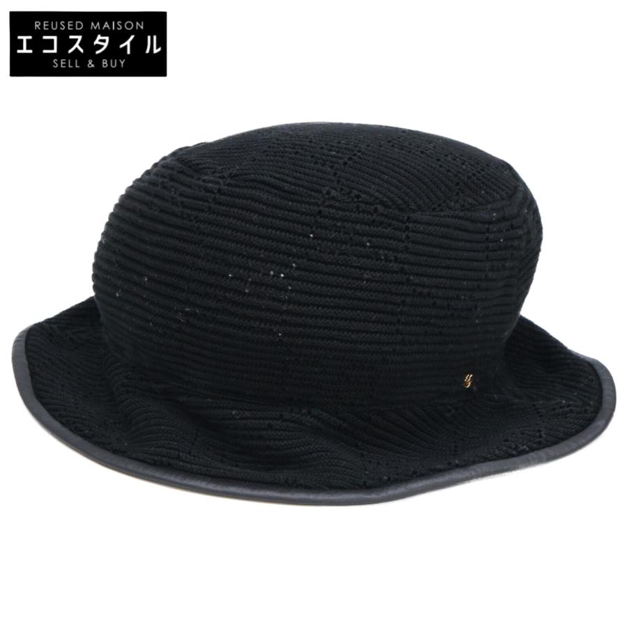GUCCI バケットハット ブラック　L 59cm グッチ　帽子 GUCCI（グッチ） 656573 3HAC2 GG ニット フェドラ / バケットハット