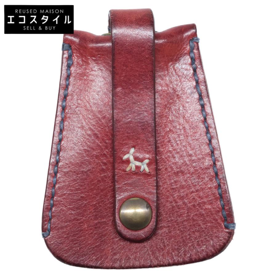 HENRY CUIR アンリークイール 犬刺繍 レザー クロシェット / キー