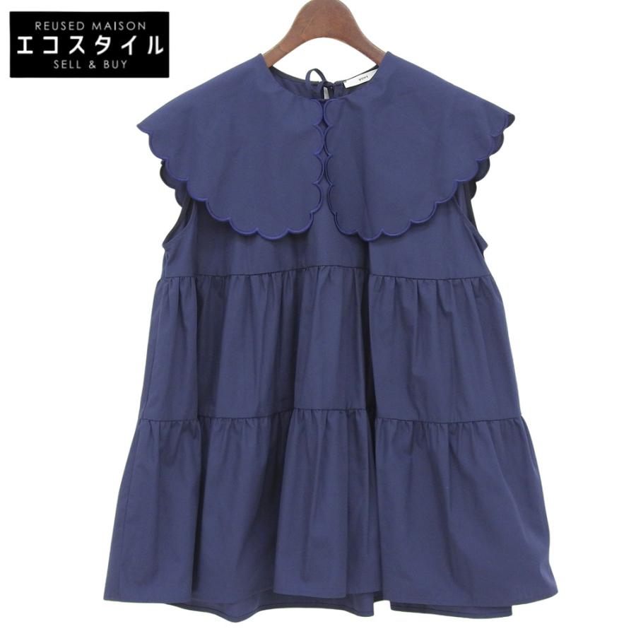 く*ん様 新品/Yori/たっぷりスカラップブラウス/ネイビー　フォーマル く*ん様 新品/Yori/たっぷりスカラップブラウス/ネイビー フォーマル