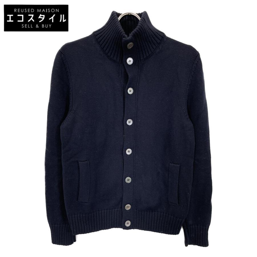 ZANONE ザノーネ 7ETJP4 ZC239 CHIOTO ネイビー スタンドカラー ニット