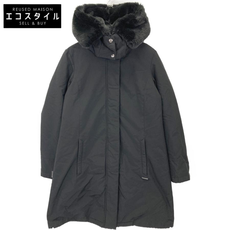 新品未使用 ウールリッチ ボウブリッジ ダウン S ブラック WOOLRICH（ウールリッチ） WWOU0551 ブラック BOW BRIDGE PARKA ファー