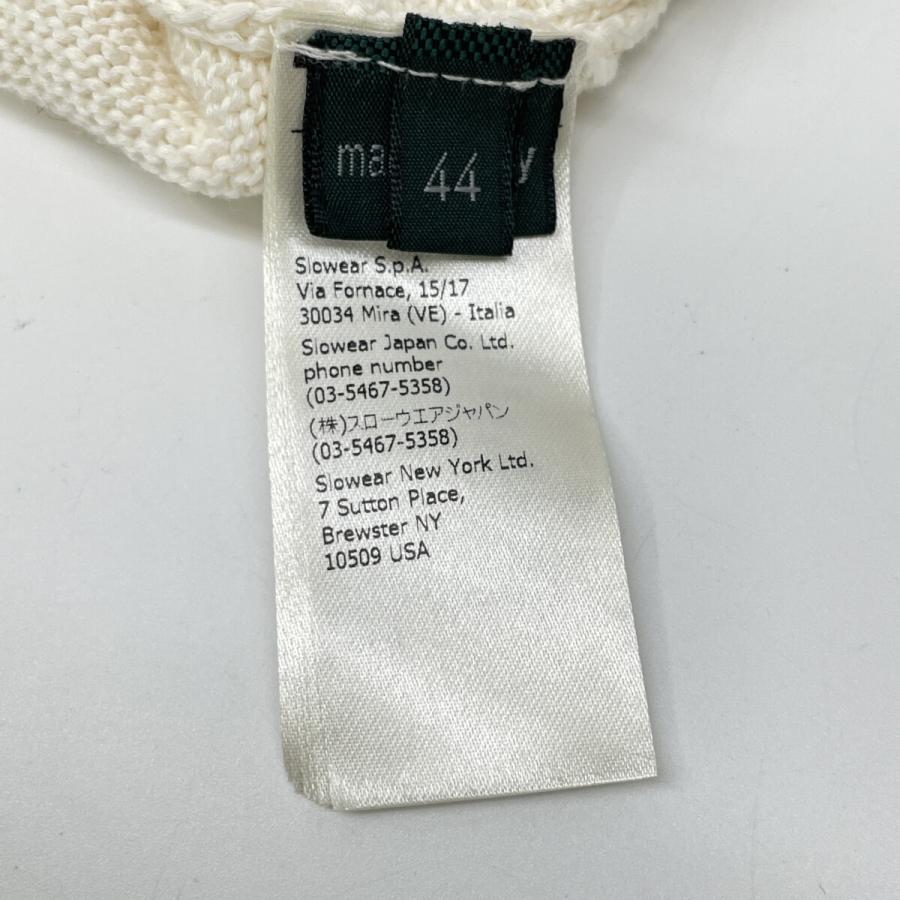 ZANONE ザノーネ 813187 ZM366 オフホワイト 5ゲージコットンリブニットカーディガン 44 ZANONE ザノーネ 813187 ZM366 オフホワイト 5ゲージコットン