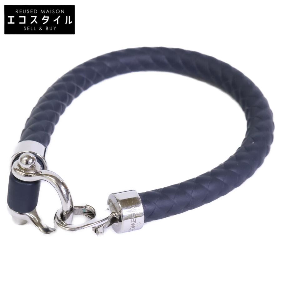OMEGA セイリング　ブレスレット　ラバー ブラック OMEGA（オメガ） 美品 アクア セイリン?グ ラバー/ステンレススティー