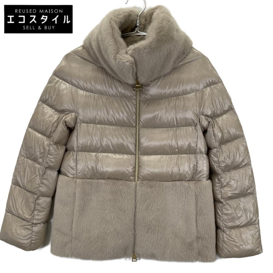 ❤️❤️移住決めた‼️断捨離中 　Herno ベージュ ダウンジャケット　38 ❤️❤️移住決めた‼️断捨離中 Herno ベージュ ダウンジャケット 38 ❤️