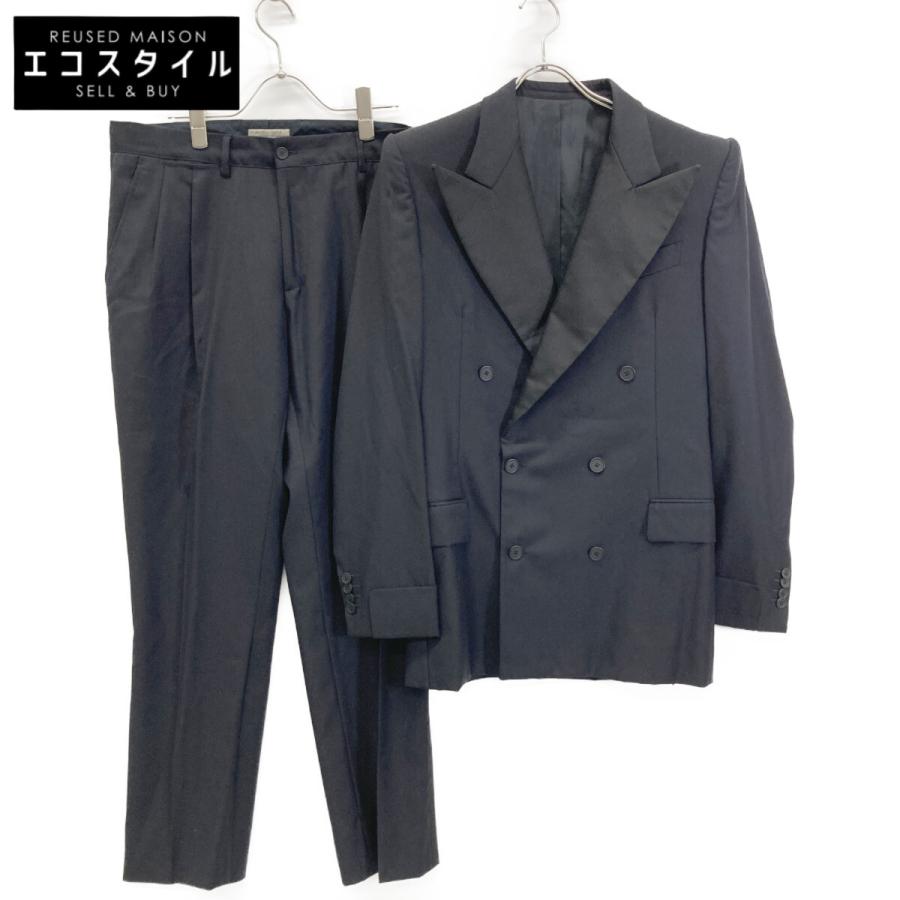 BOTTEGA VENETA ボッテガヴェネタ ネイビー ウール ダブル スーツ 48