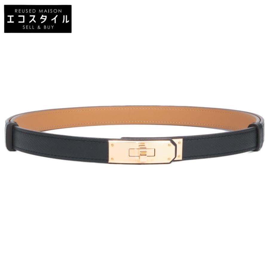 新品同様 HERMES エルメス K刻 ヴォーエプソン ケリーベルト18 ベルト