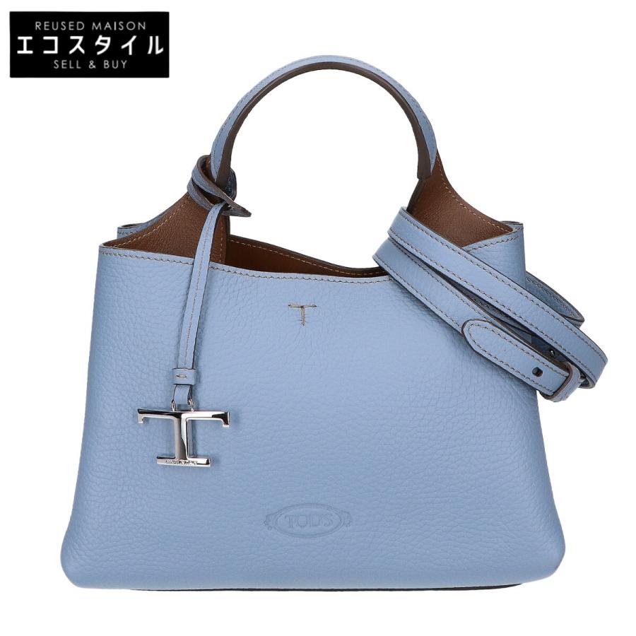 新品同様/ TOD'S トッズ レザー 2WAYショルダー ハンドバッグ ライト