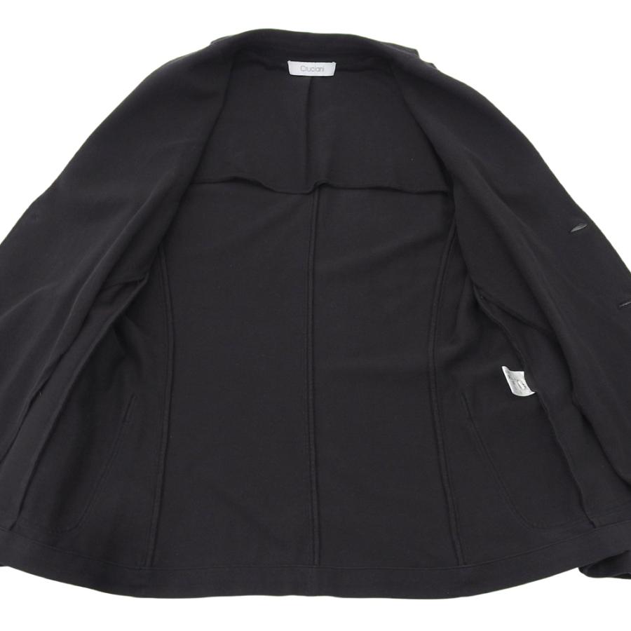 CRUCIANI（クルチアーニ） 美品 コットン ニット ジャケット メンズ 黒