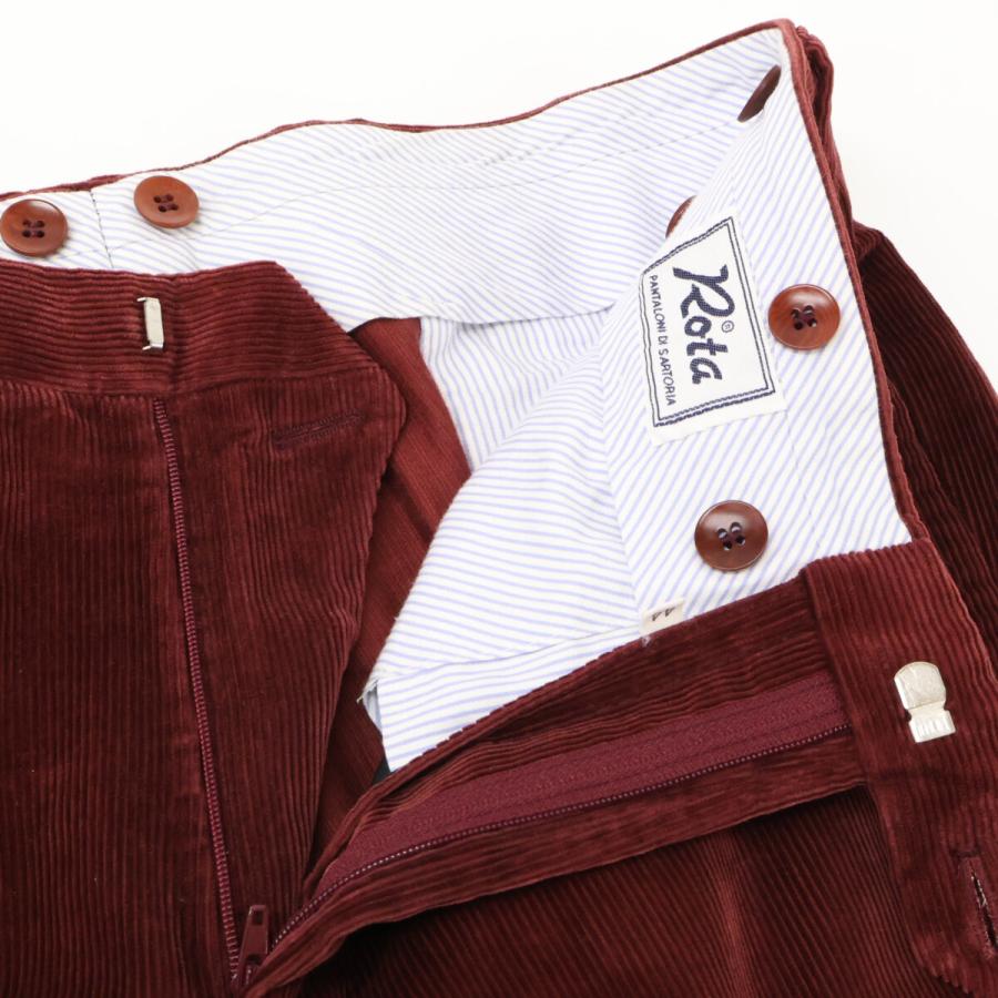 Rota ロータ 0615P ボルドー コーデュロイ パンツ ボルドー 44 ボトムス コットン メンズ 中古_3