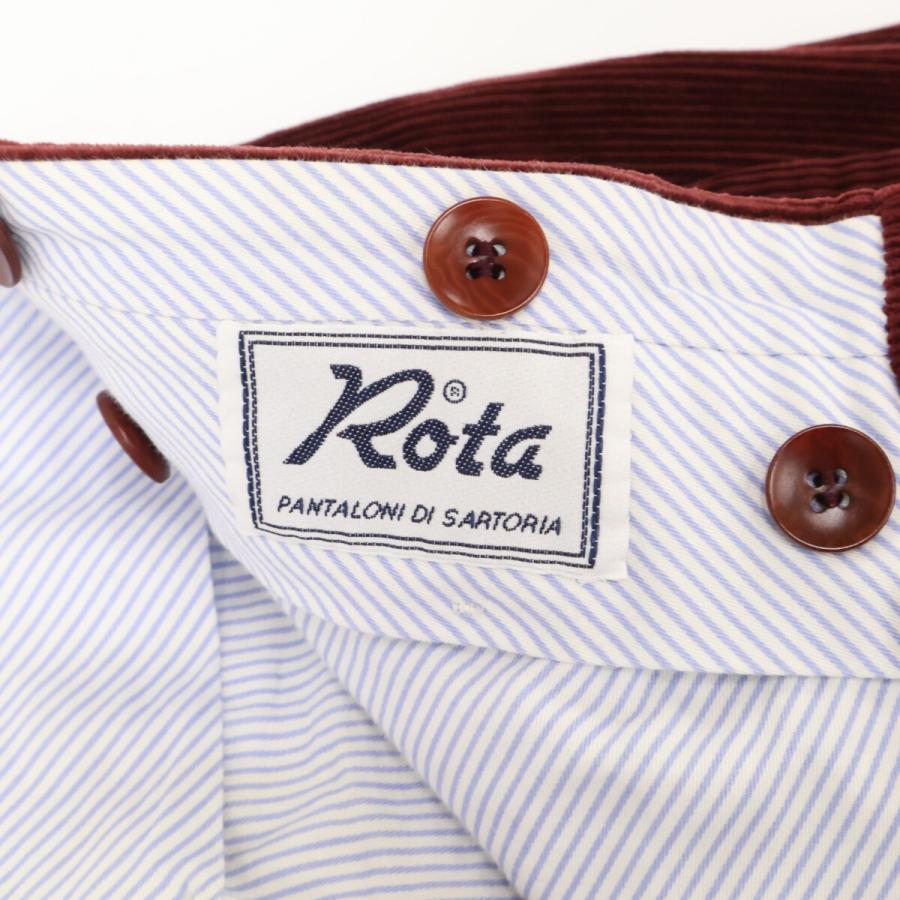 Rota ロータ 0615P ボルドー コーデュロイ パンツ ボルドー 44 ボトムス コットン メンズ 中古_4