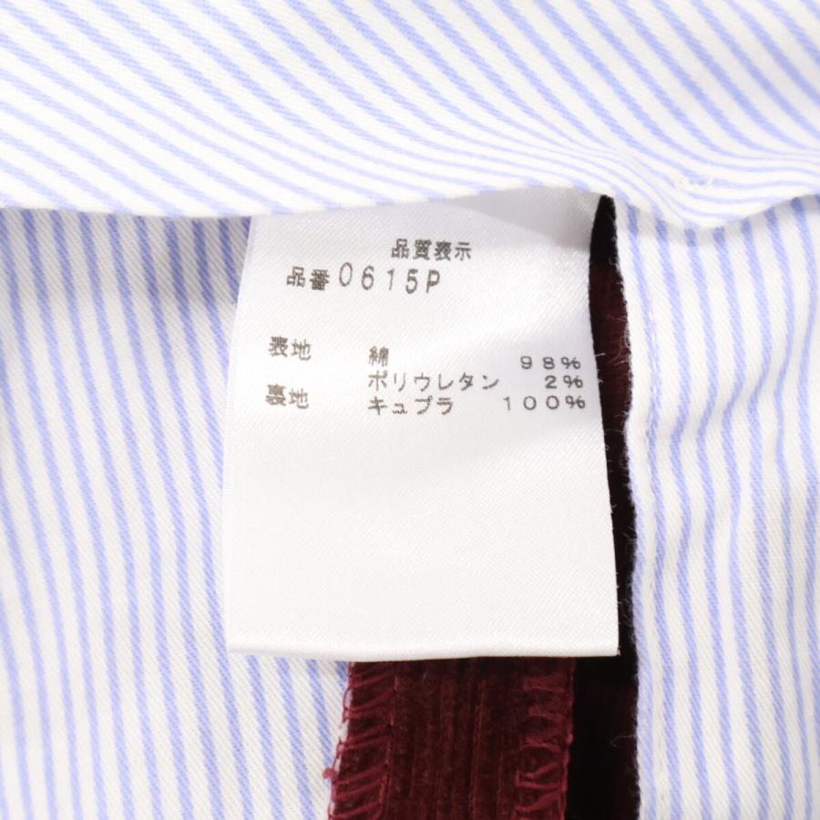Rota ロータ 0615P ボルドー コーデュロイ パンツ ボルドー 44 ボトムス コットン メンズ 中古_5