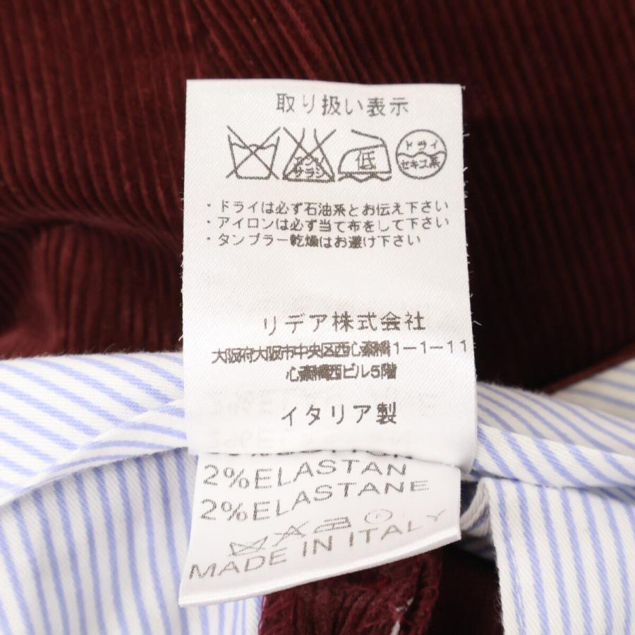 Rota ロータ 0615P ボルドー コーデュロイ パンツ ボルドー 44 ボトムス コットン メンズ 中古_6