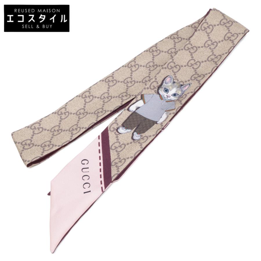 【限定ショッパー付き】 GUCCI　ヒグチユウコ　日本限定　ネックボウ　スカーフ GUCCI（グッチ） 美品/国内正規 848291 3G001 6172 日本限定