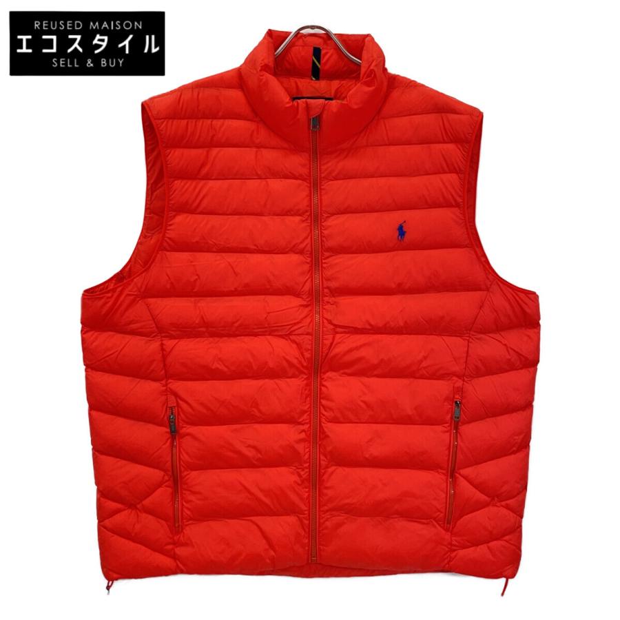 POLO RALPH LAUREN ポロ ラルフローレン オレンジ 中綿 リサイクルナイロン ベスト XXL POLO RALPH LAUREN（ポロ・ラルフローレン） ポロ ラルフローレン
