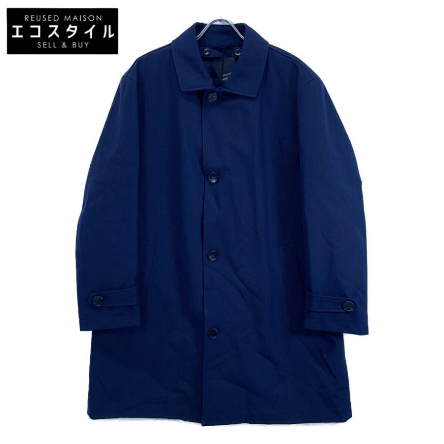 HUGO BOSS 撥水加工 ビジネスコート紺 サイズ56 BOSS - Relaxed-fit short coat in wool and cashmere - Dark Blue