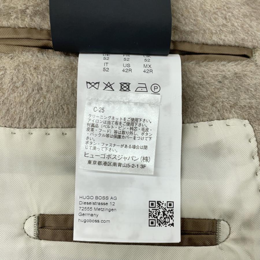 HUGO BOSS（ヒューゴ・ボス） ベージュ ウール×アルパカ チェスター