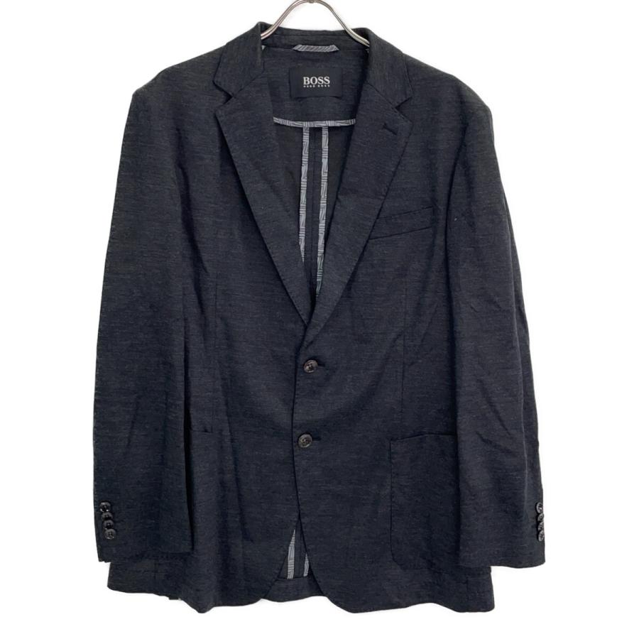 HUGO BOSS ヒューゴボス チャコールグレー ウール ジャージー