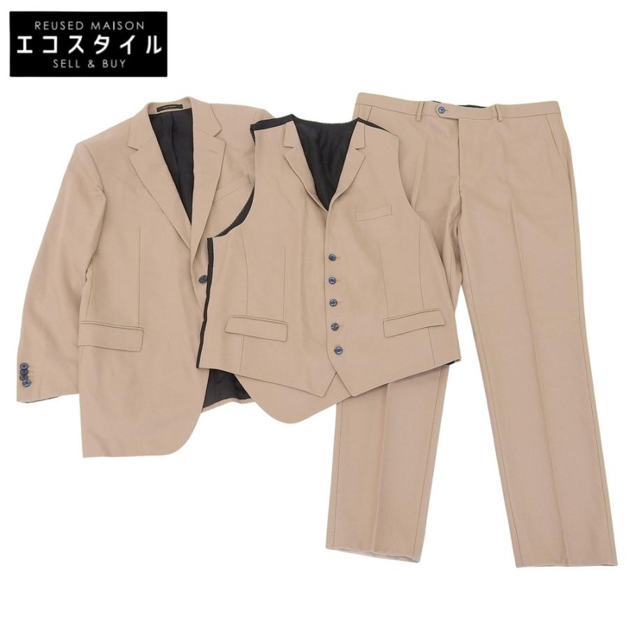 新品同様 BOSS ボス 2つボタン 3P スーツ ウール セットアップ メンズ