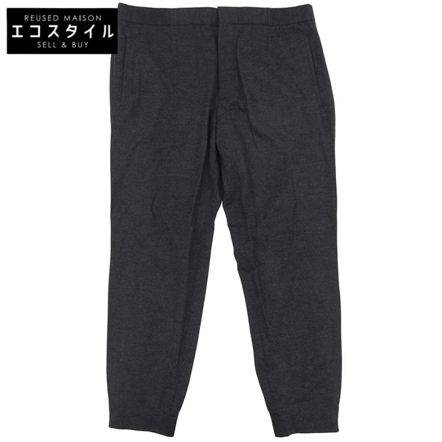 美品 ZEGNA ゼニア ウール パンツ ボトムス メンズ グレー 56