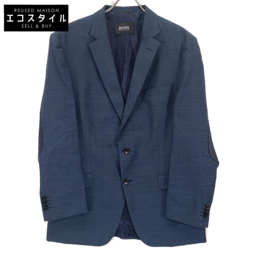 HUGO BOSS ヒューゴボス ネイビー スリムフィット エルボーパッチ