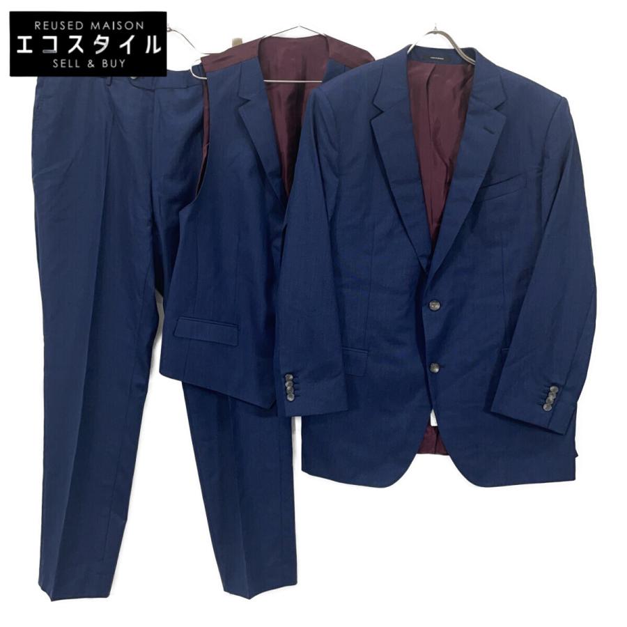 ✨現行モデル✨ ヒューゴボス HUGO BOSS スーツ セットアップ 人気 HUGO BOSS ヒューゴボス ネイビー ウール 3Pスーツ 表記なし スーツ