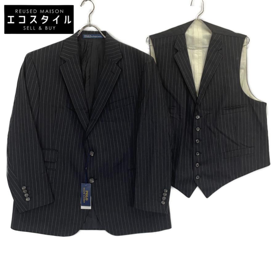 【美品】ポロバイラルフローレン　スリーピーススーツ　90s　日本製　通年ウール POLO RALPH LAUREN（ポロ・ラルフローレン） ポロ ラルフローレン