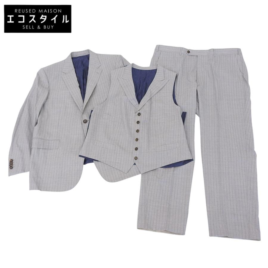 極美品　エルメネジルドゼニア　スーツセットアップ　ビジネス　現行　近年モデル 美品 Ermenegildo Zegna エルメネジルドゼニア 14 MILMIL 3P スーツ