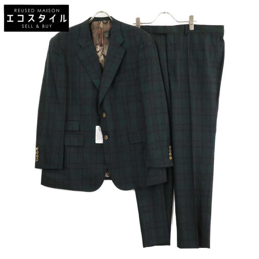 Paul Smith（ポール・スミス） 美品 チェック ウール 裏地総柄シルク