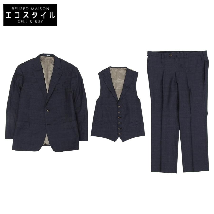 Aquascutum（アクアスキュータム） 美品 ウール 3Pスーツ セットアップ