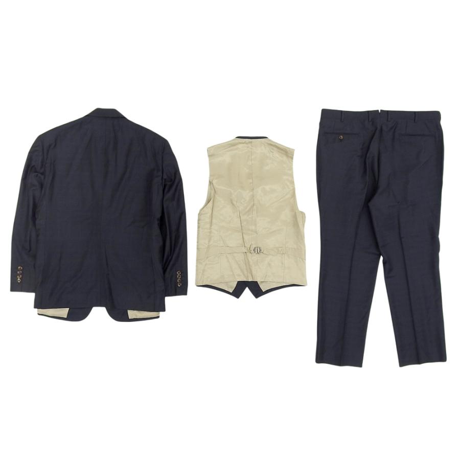 Aquascutum（アクアスキュータム） 美品 ウール チェック 3Pスーツ