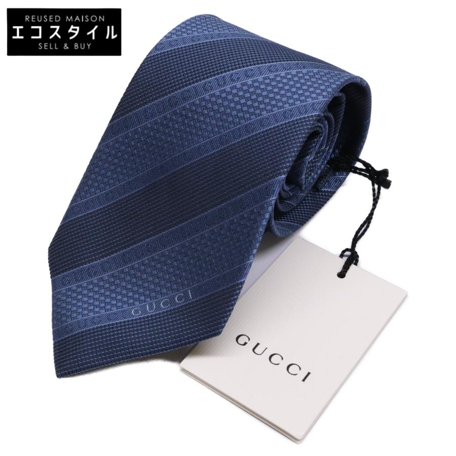GUCCI（グッチ） 新品同様/国内正規 499694 4B002 ストライプ ロゴ総柄