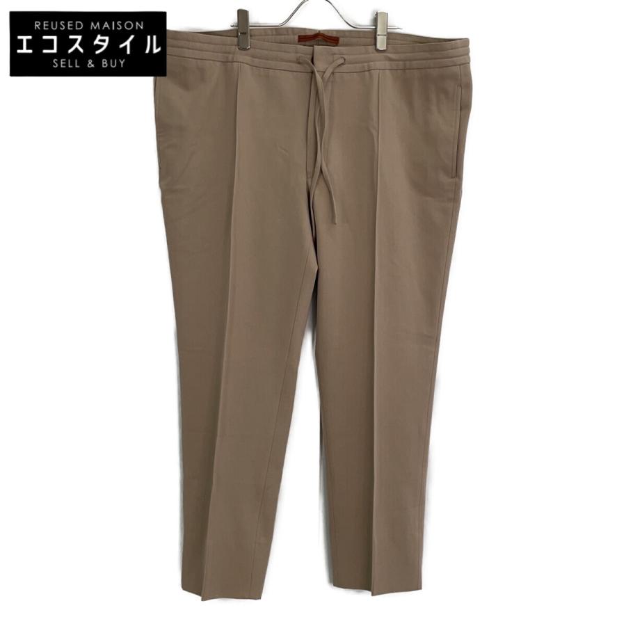 ZEGNA ゼニア 74DT12 ベージュ ウールコットン パンツ 60R ボトムス