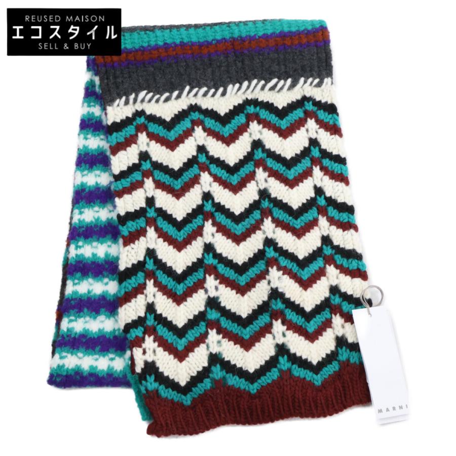 【お値下げ】Marni マルニ マフラー グリーン お値下げ】Marni マルニ マフラー グリーン