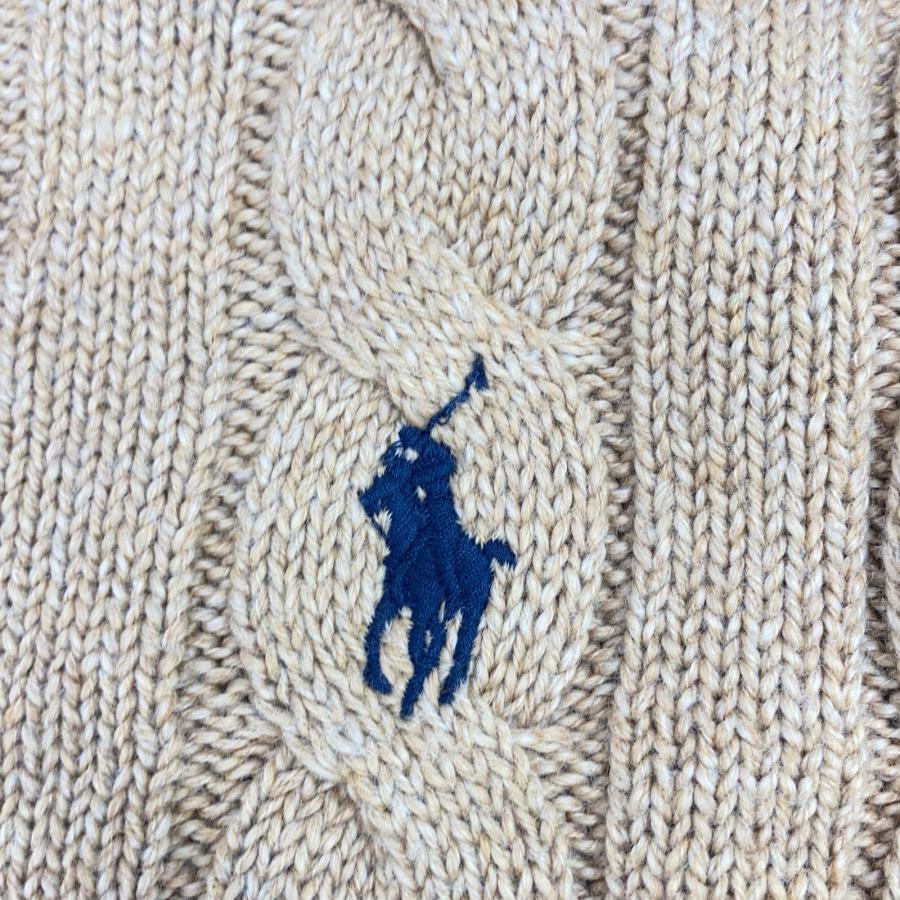【レアカラー】ラルフローレン　ポニー刺繍　ケーブル編み　コットンニット POLO RALPH LAUREN（ポロ・ラルフローレン） ポロ ラルフローレン