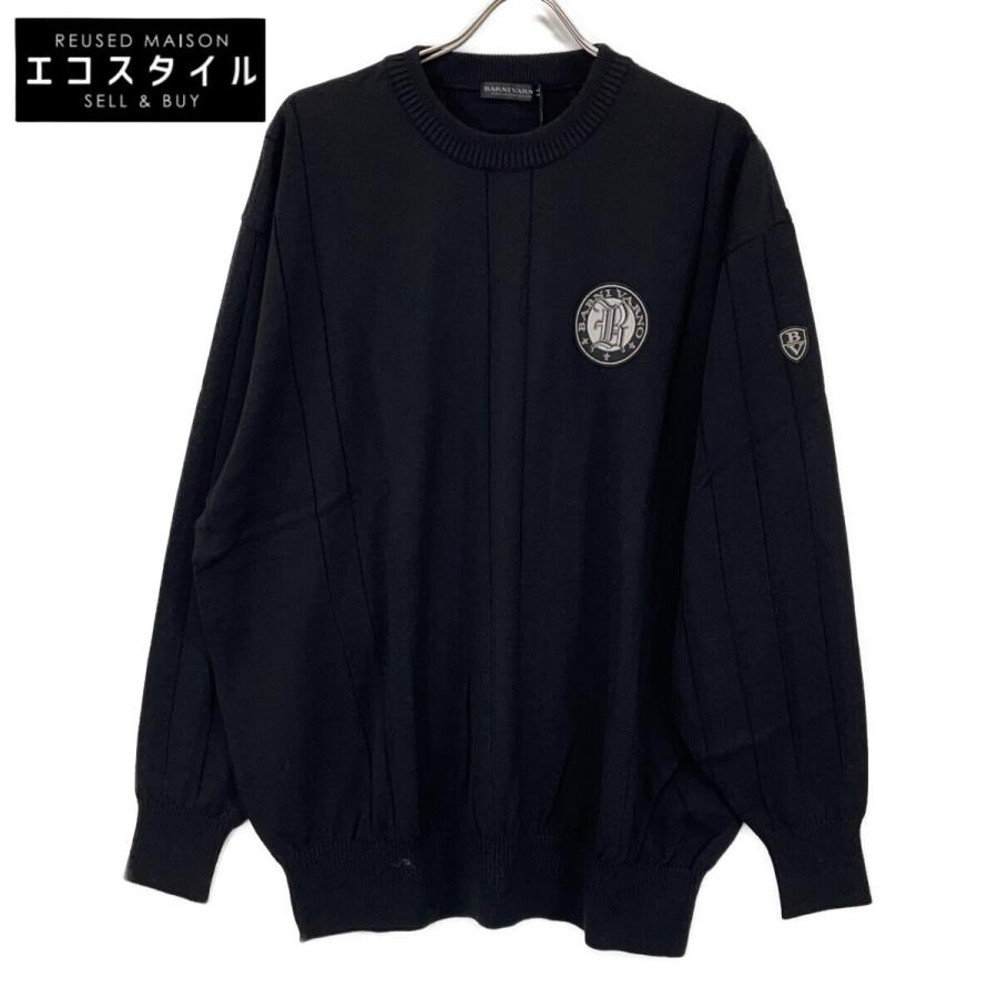BARNI VARNO バーニヴァーノ ブラック BAW-GSW2635 クルーネック