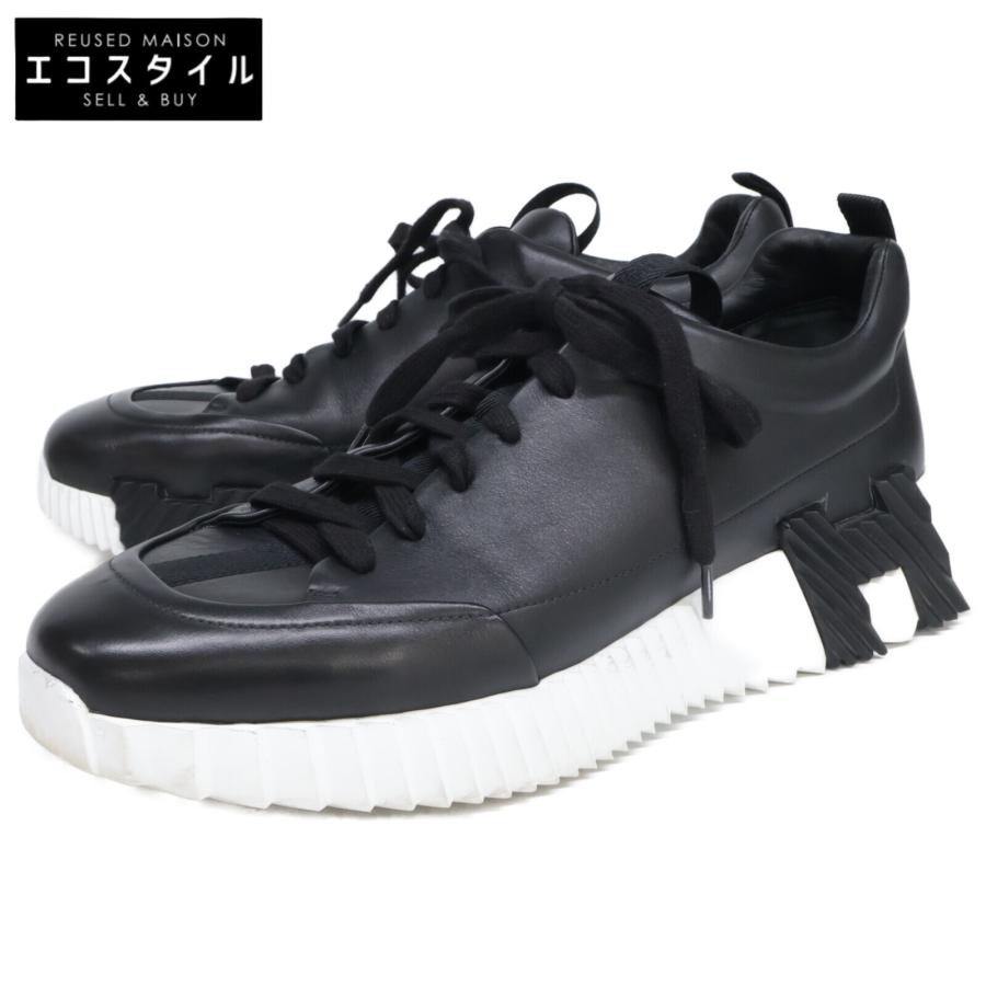HERMES エルメス ジャンプ カーフ スニーカー/ シューズ 42 ブラック