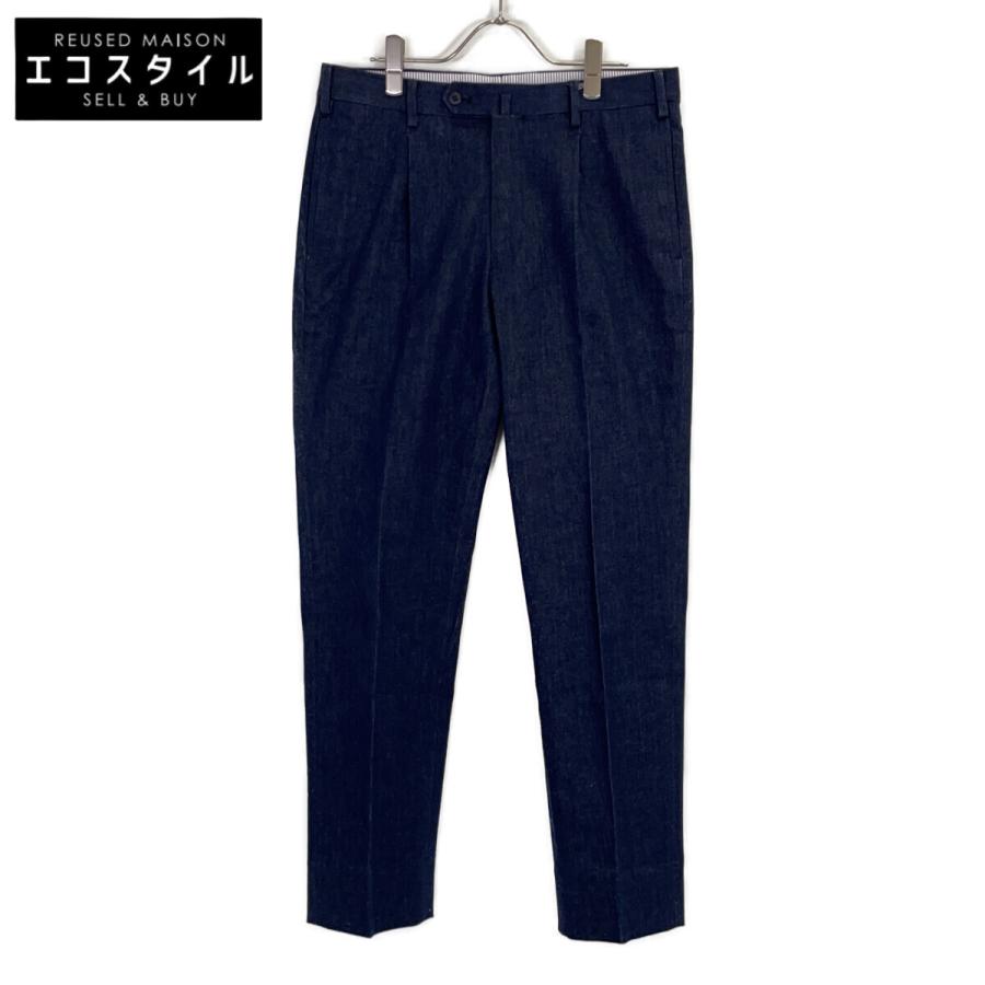 so エスオー 1P ストレッチデニムスラックス インディゴ パンツ 46