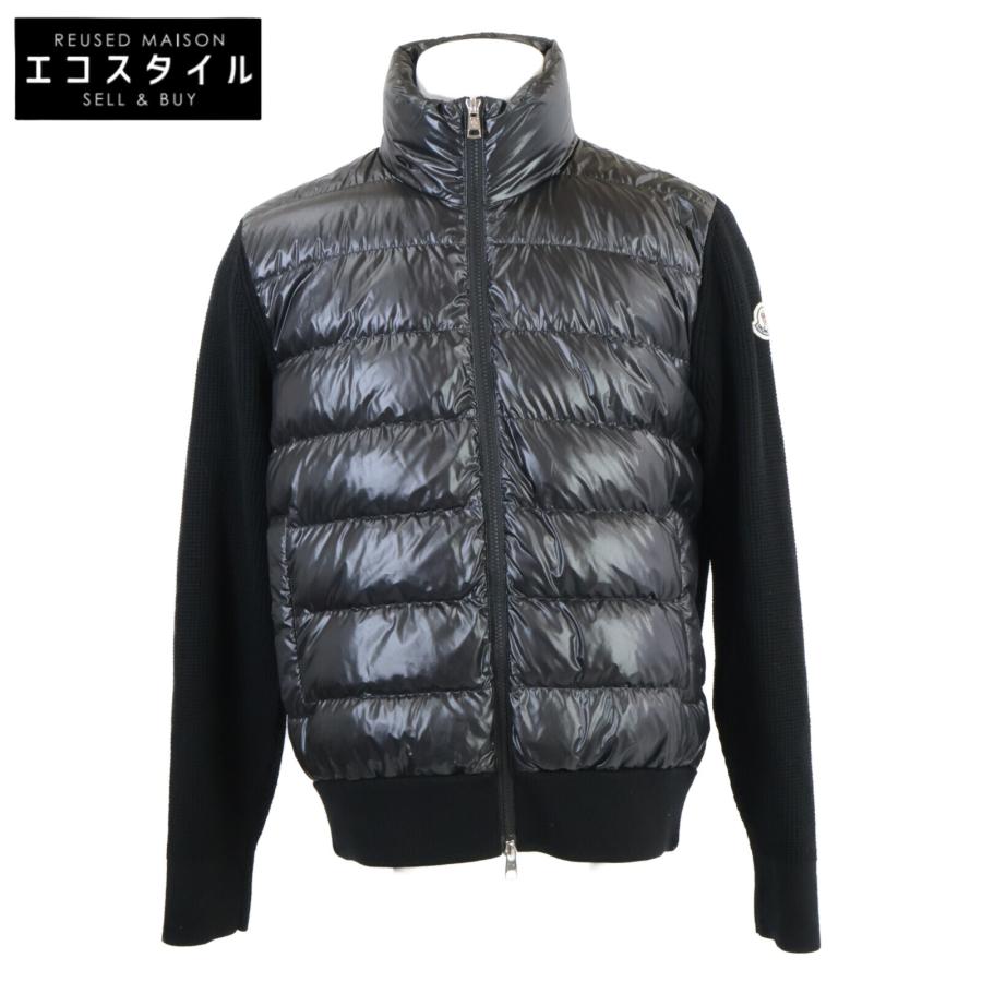 【8/10最終値下げ】【美品】モンクレール ニット切替ダウンジャケット レア MONCLER（モンクレール） 美品 CARDIGAN TRICOT ニット切り替え ダウン
