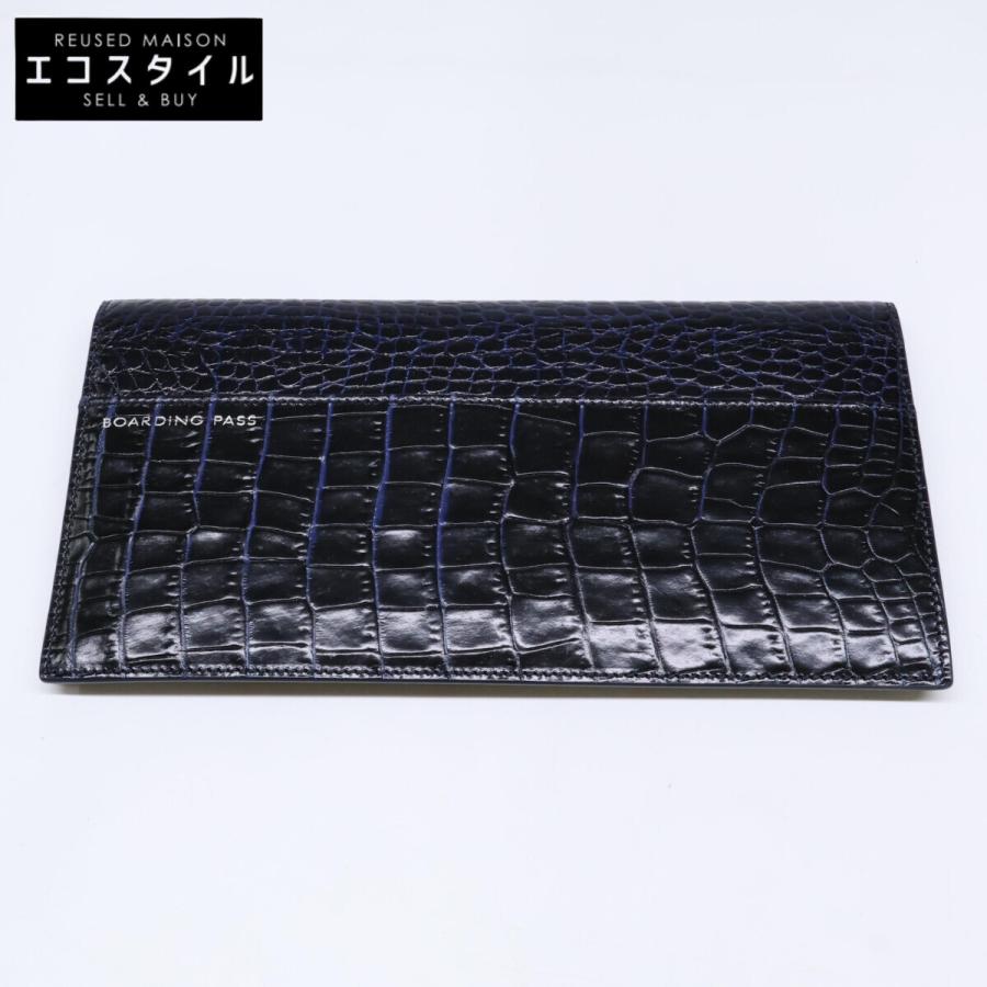 Smythson（スマイソン） 新品同様 型押しレザー パスポートケース